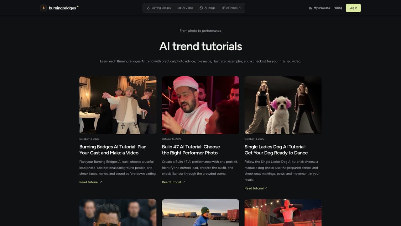 Burning Bridges AI — Download or try another template