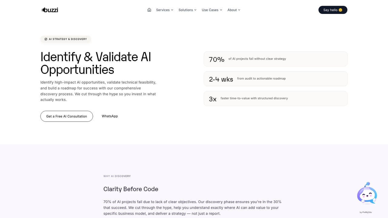 Buzzi.ai — Book a discovery engagement