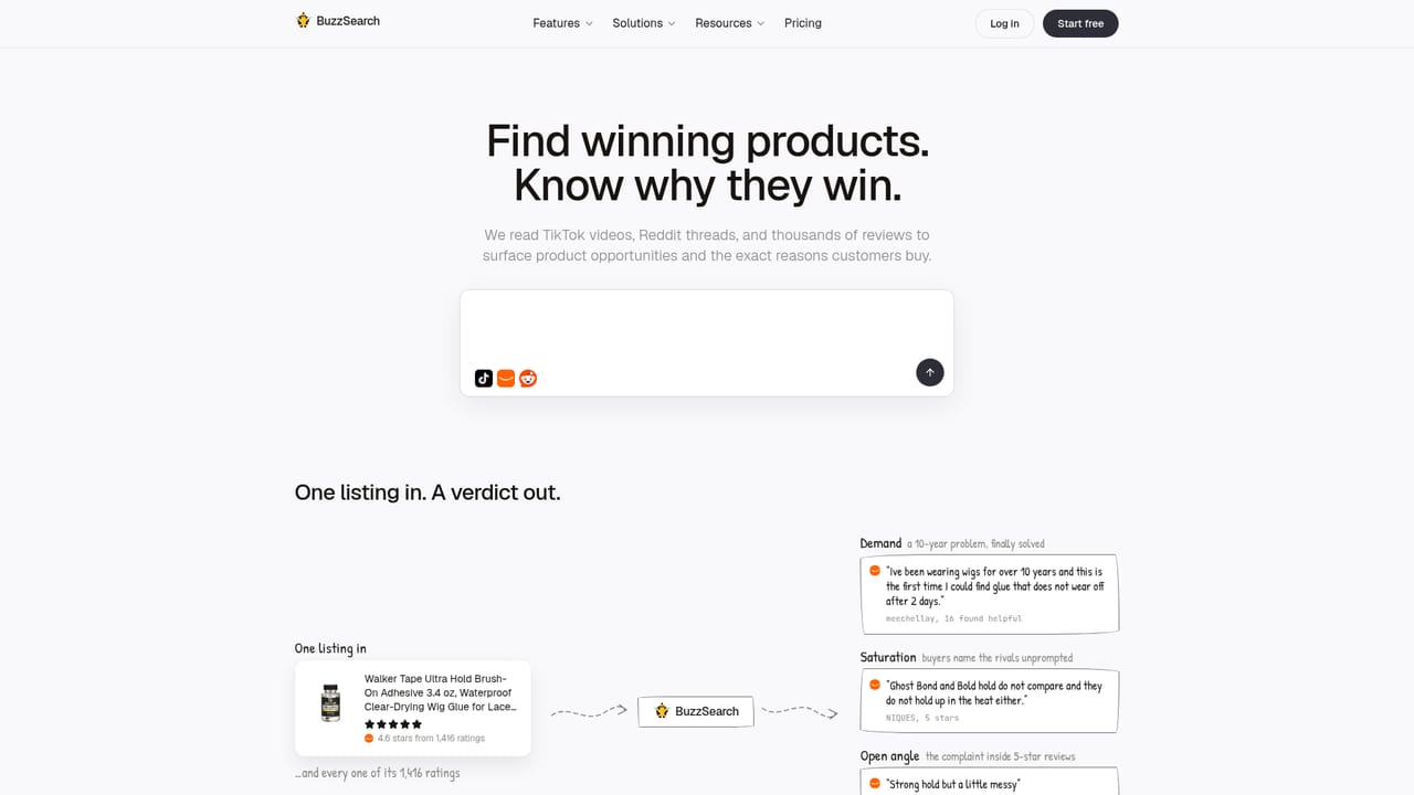 BuzzSearch — Inspect the ad market for your niche
