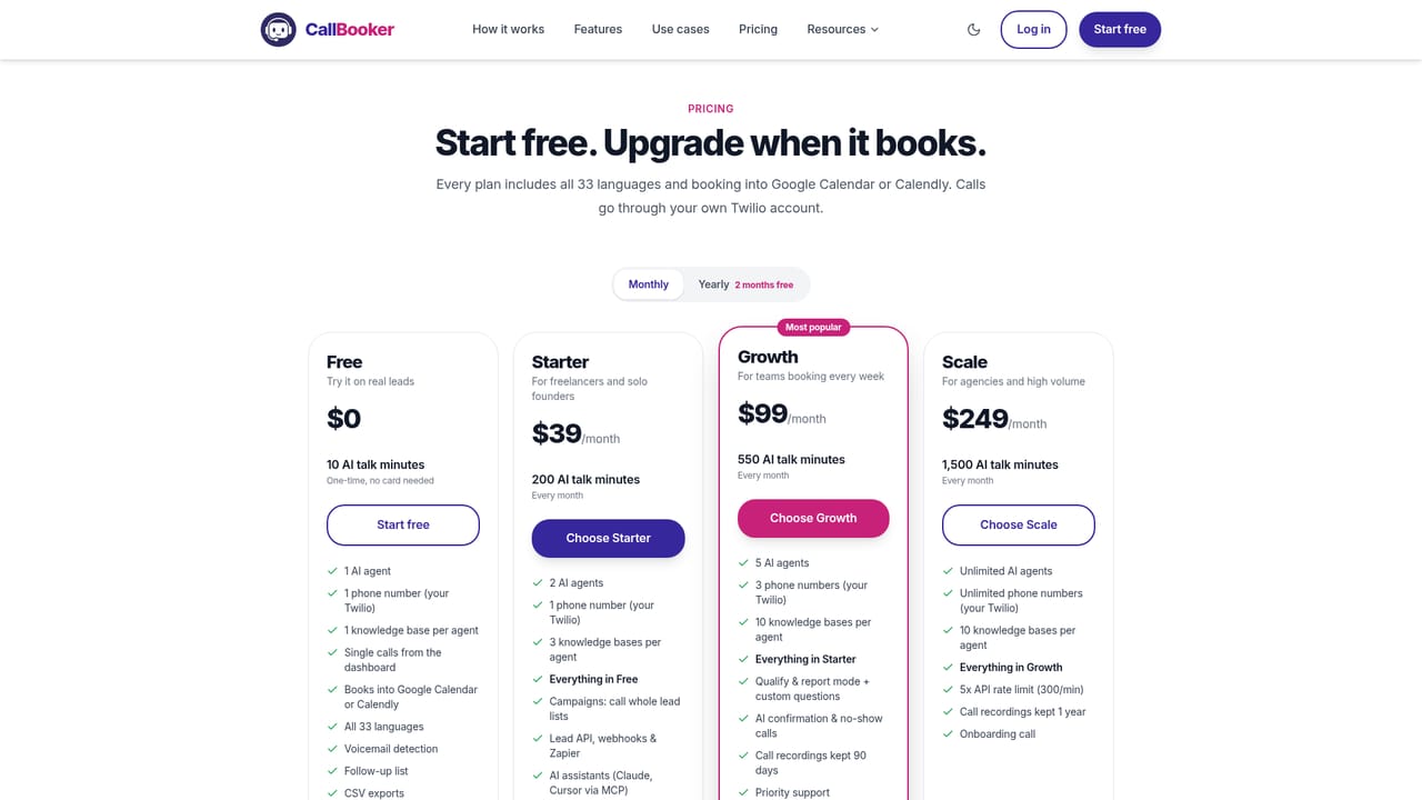 CallBooker — Go live with campaigns or the lead API