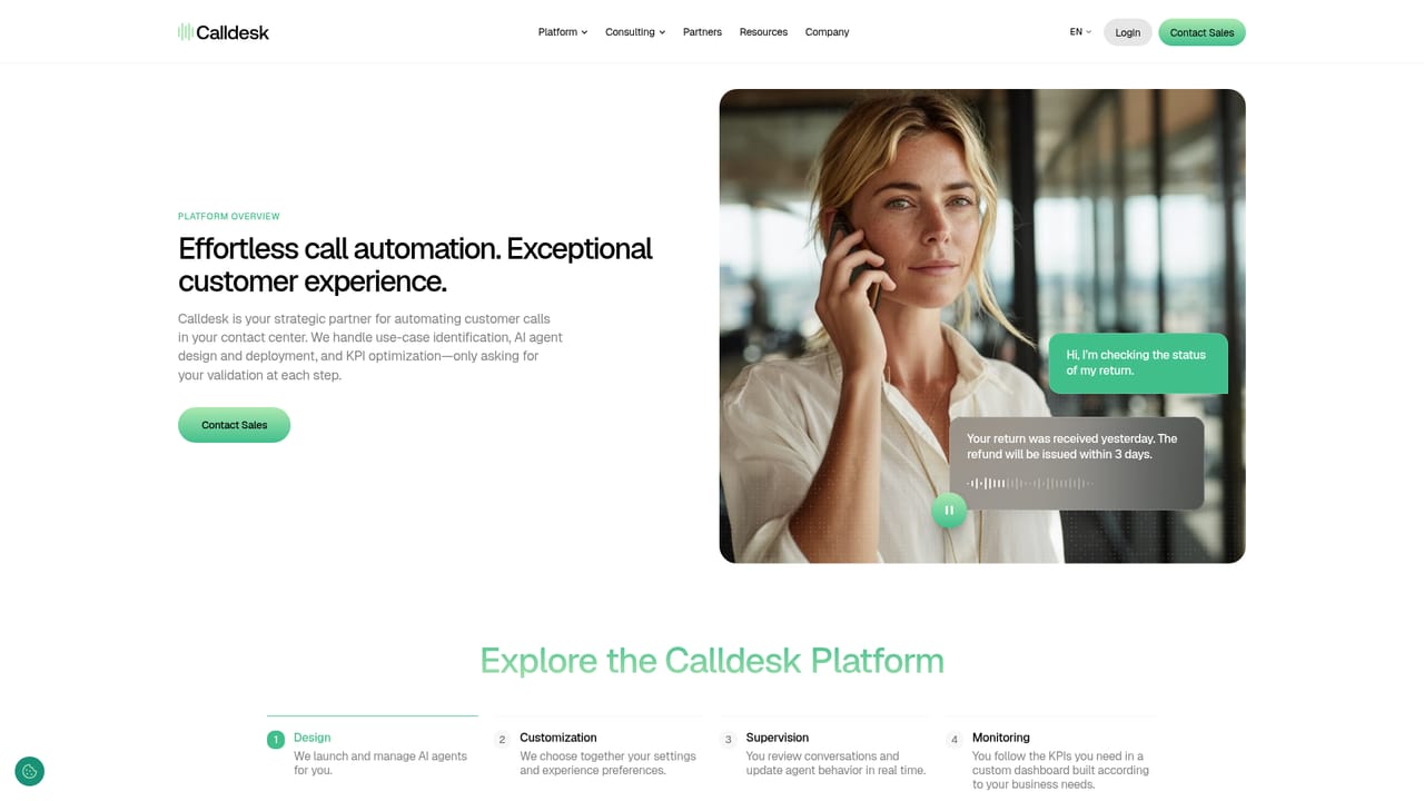Calldesk — Review the platform and use cases