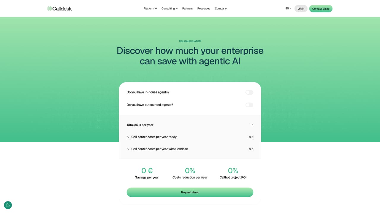 Calldesk — Estimate the return