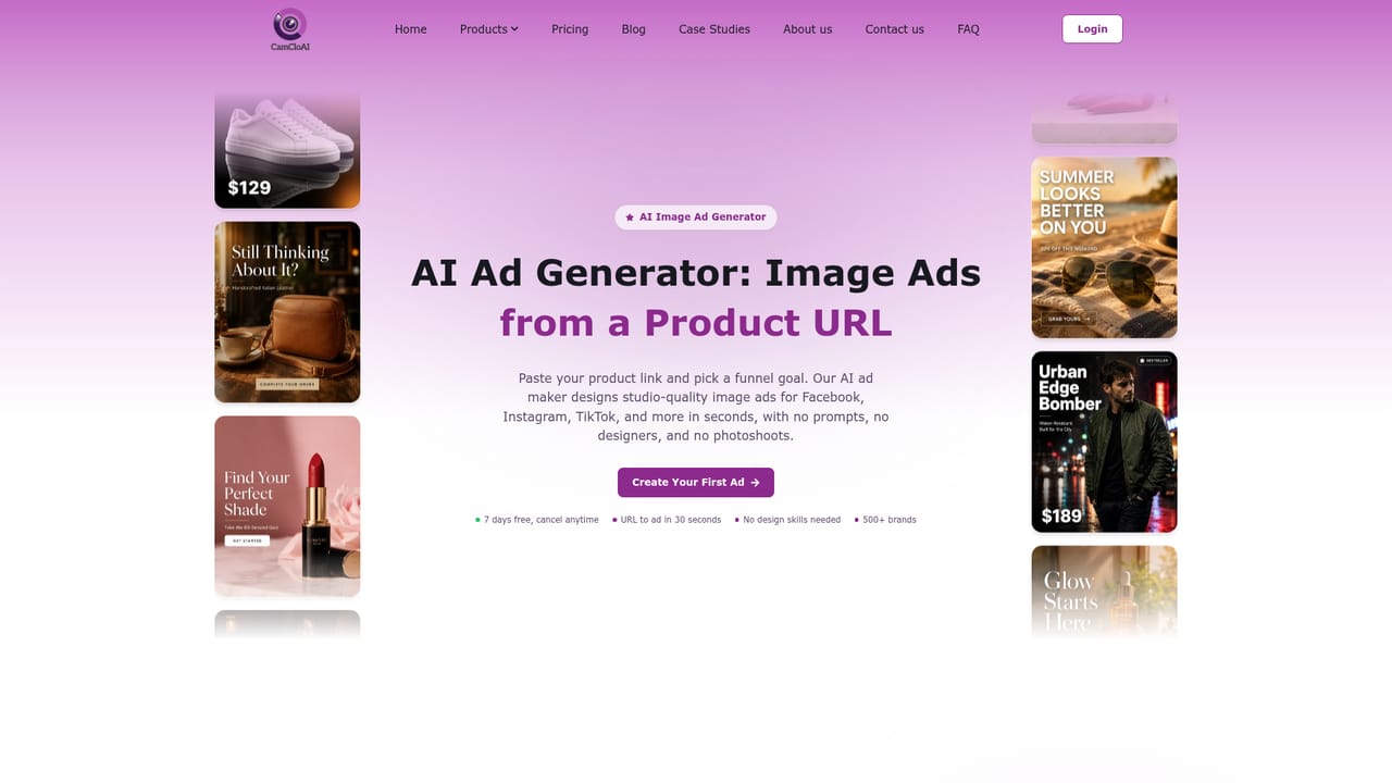 CamClo — Build image and video ads