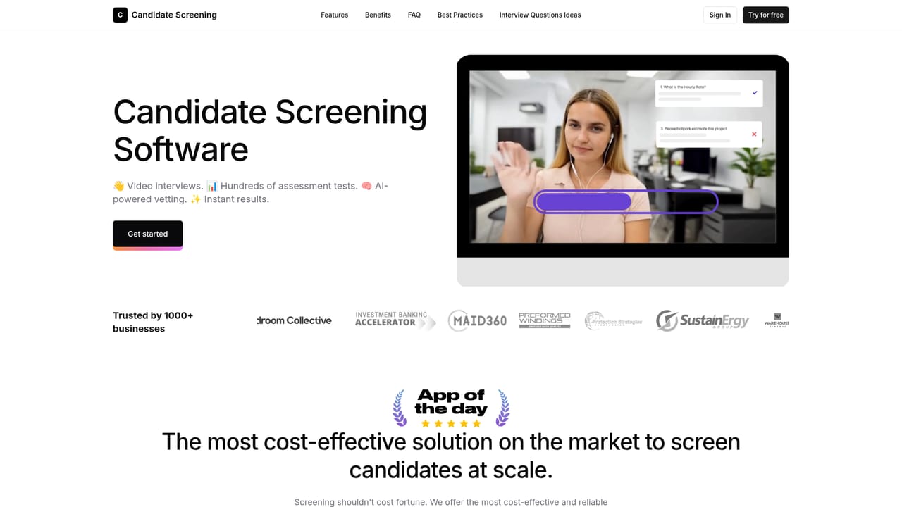 Candidate Screening — Add assessment tests