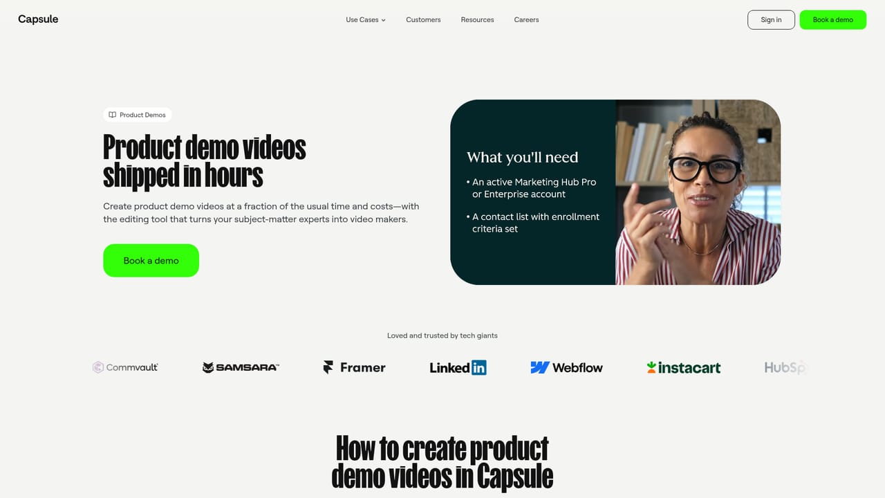 Capsule — Review the use case that matches your team