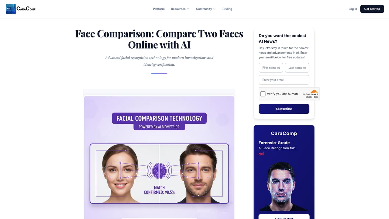 CaraComp — Try specialized tools for video or crowd scenarios
