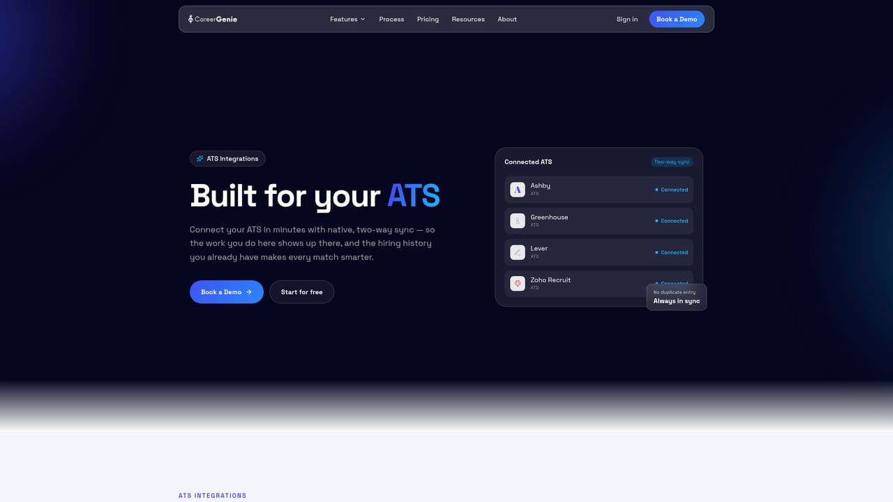 Career Genie — Connect your ATS