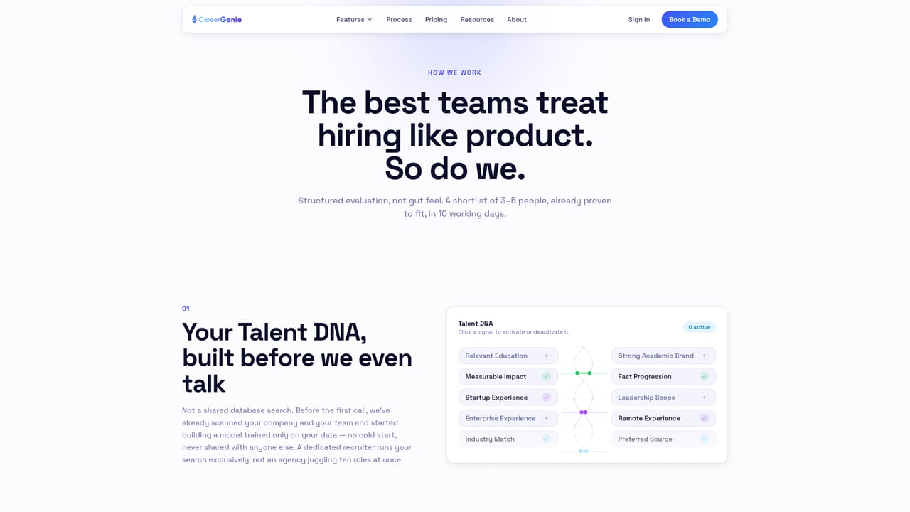 Career Genie — Build your Talent DNA