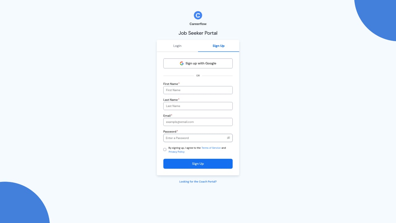Careerflow — Create a free account