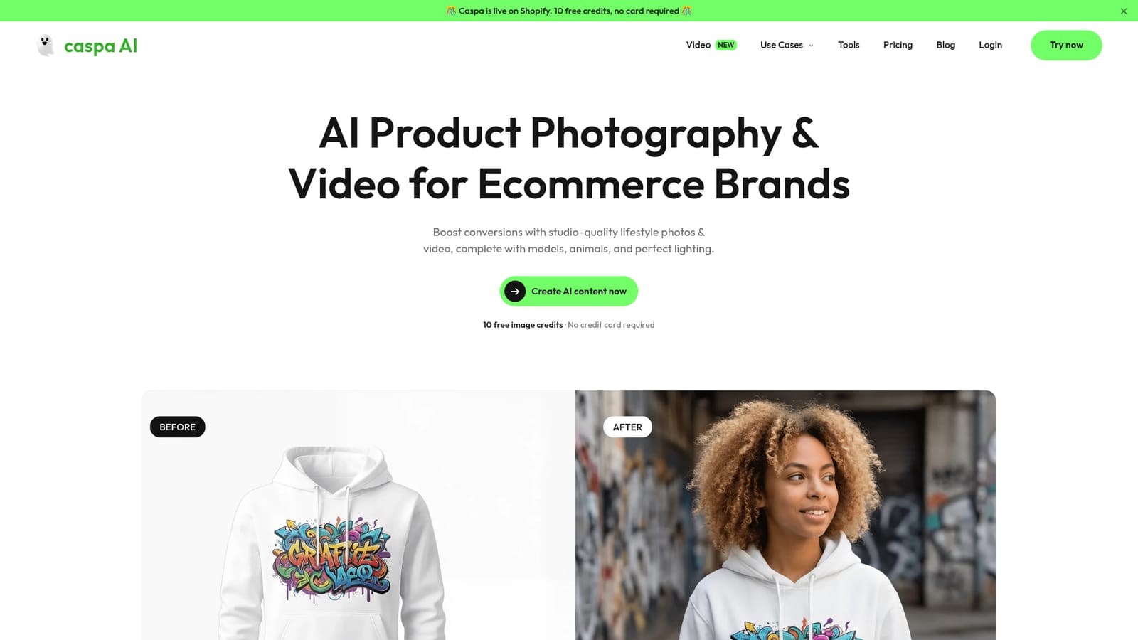caspa AI — Start a project in the editor