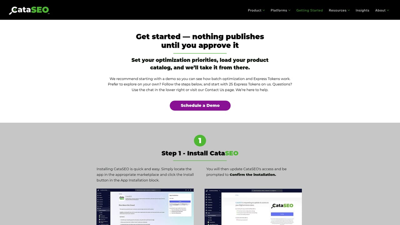 CataSEO — Request access and connect your store