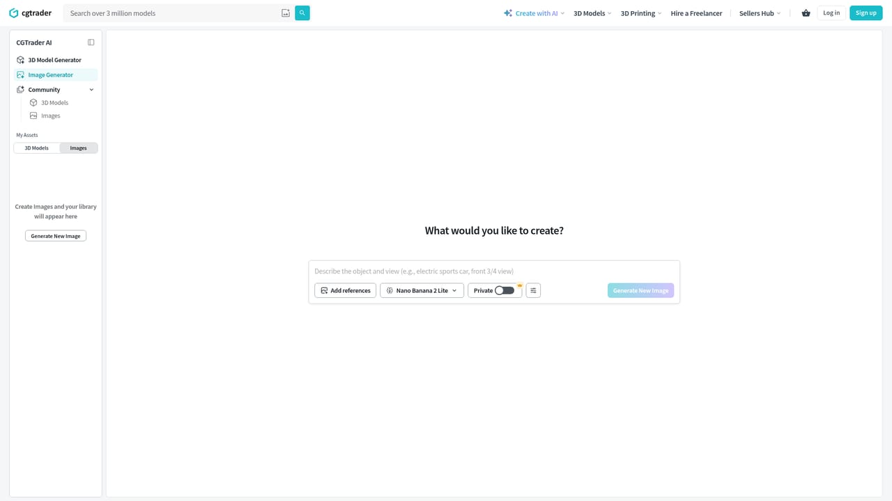 CGDream — Start with a free generation
