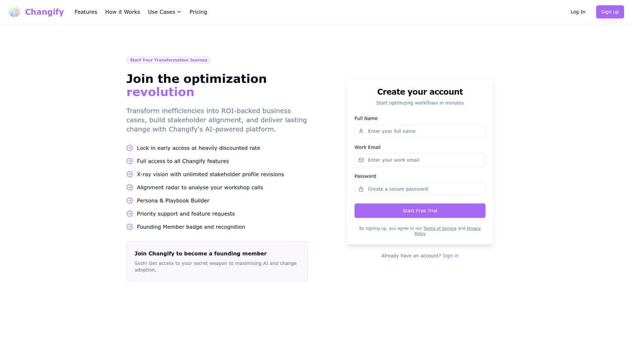 Changify — Run a free change readiness scan