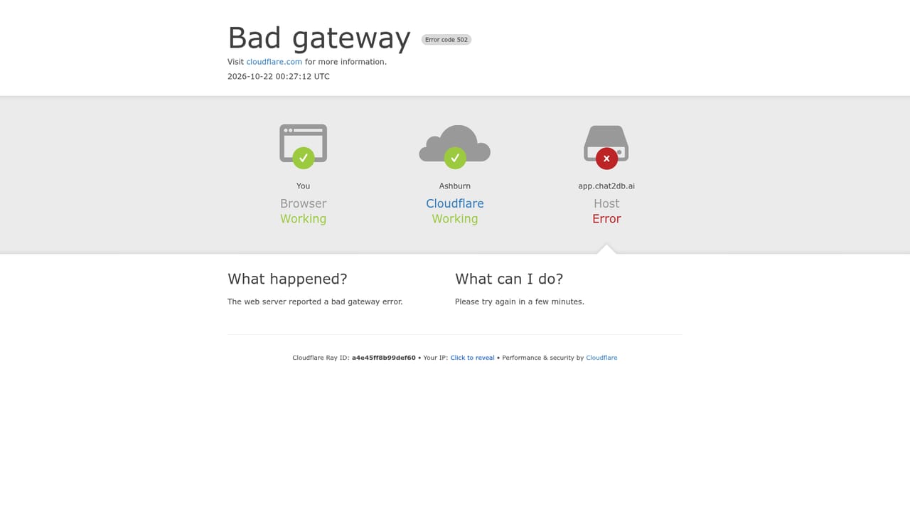 Chat2DB — Create an account or open the web client