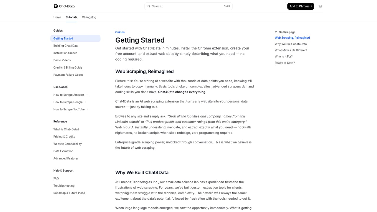Chat4Data — Review and export the results