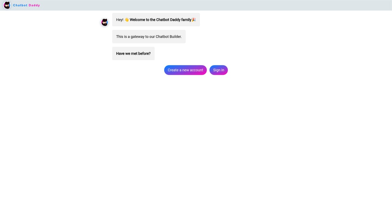 Chatbot Daddy — Start from the free bot