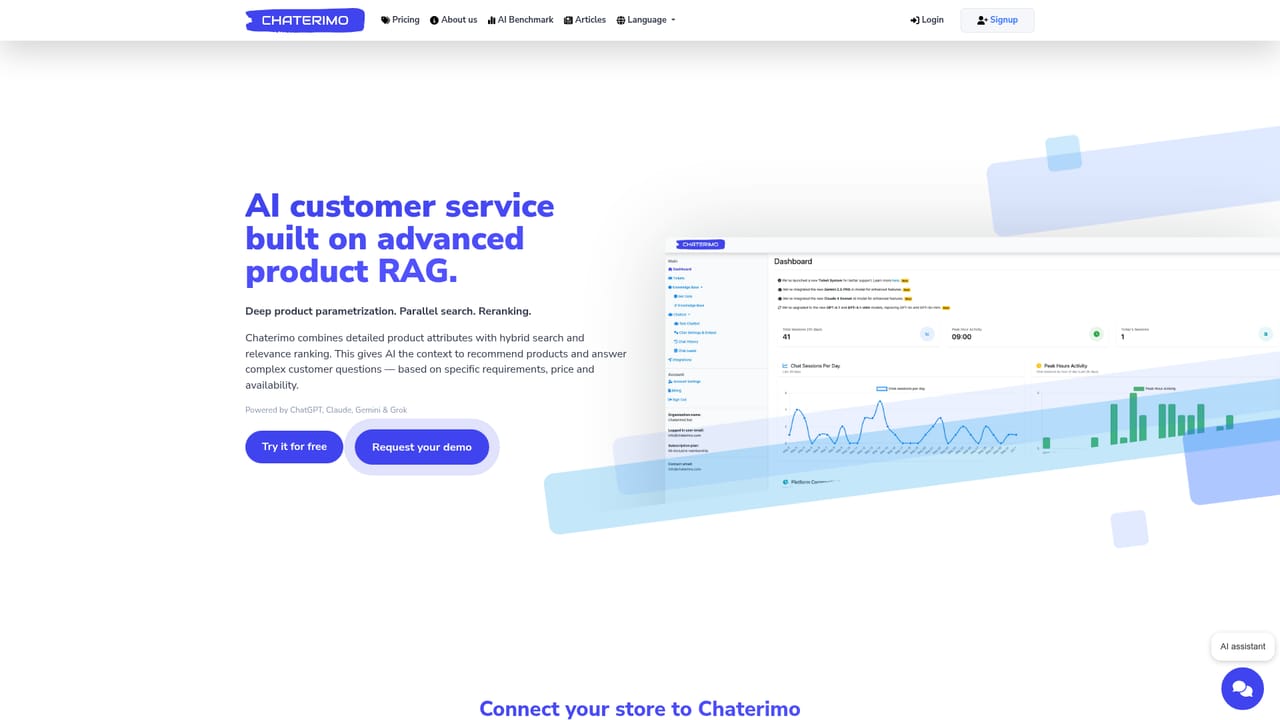 Chaterimo — Connect your e-commerce platform