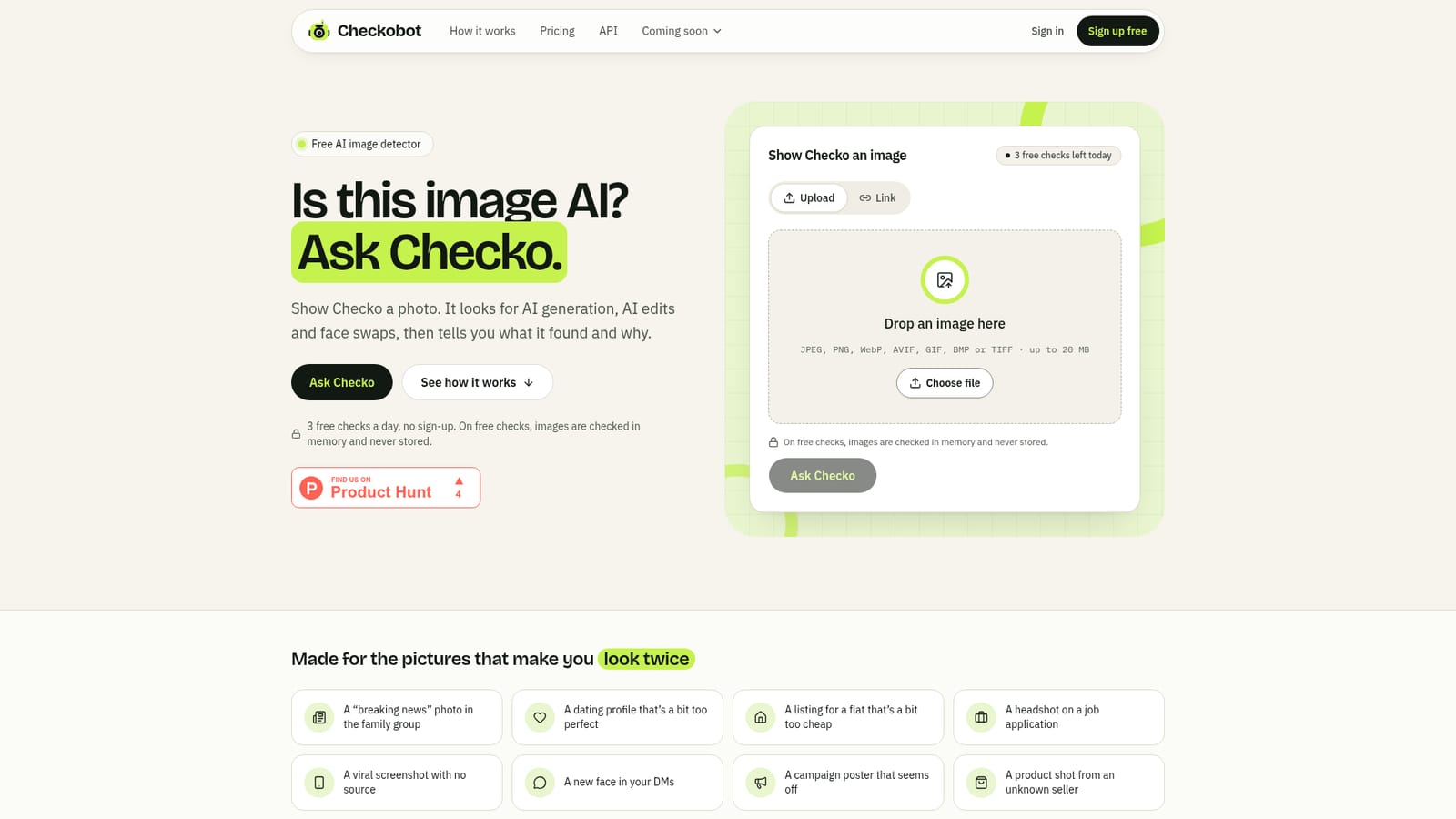 Checkobot — Open the checker