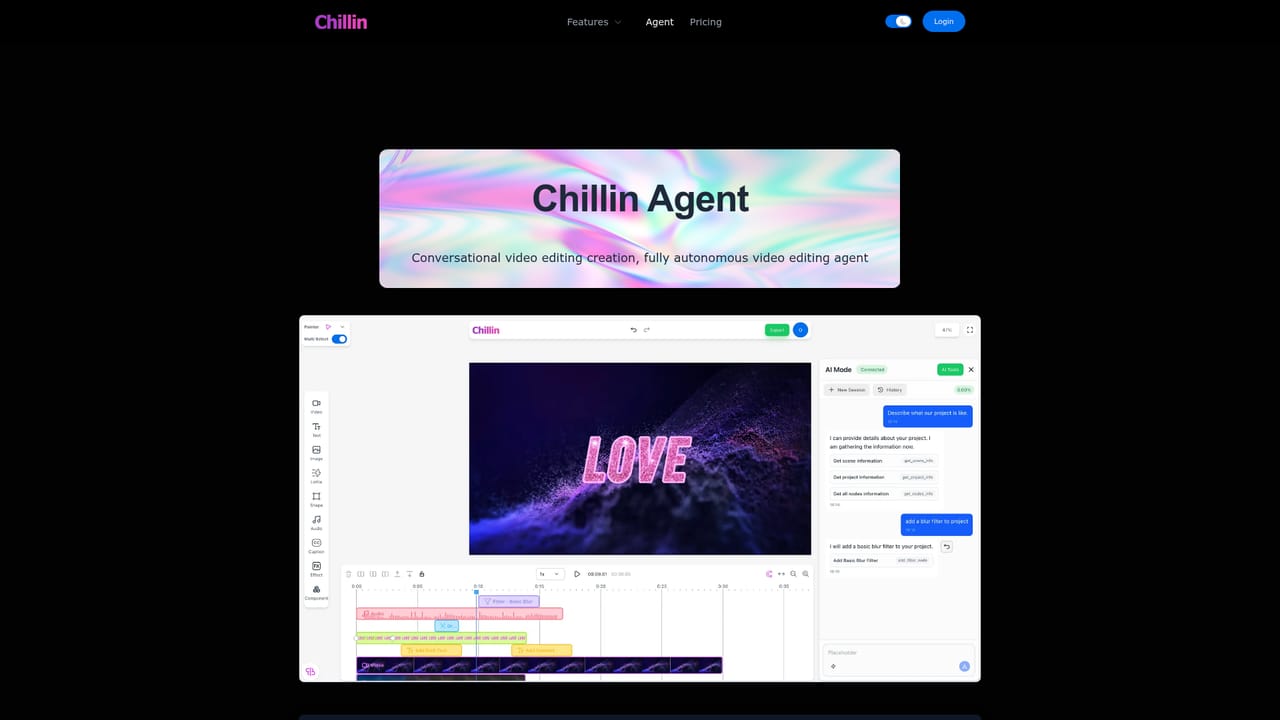 Chillin — Hand the edit to the agent