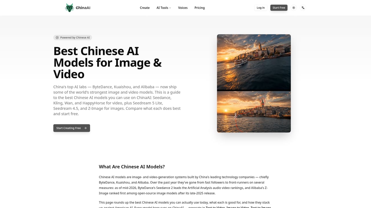 ChinaAI — Select a model