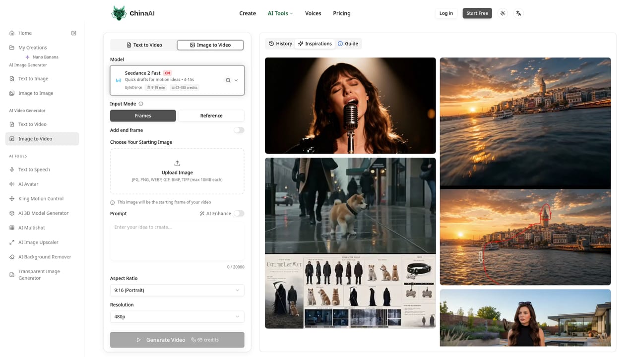 ChinaAI — Animate a photo with image-to-video