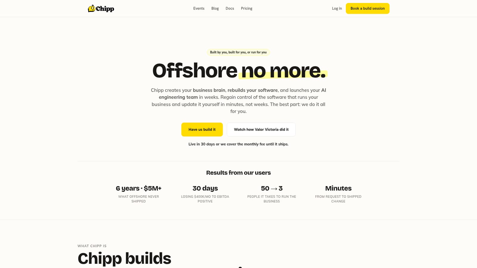 Chipp — Chat with Chippy to scope the problem