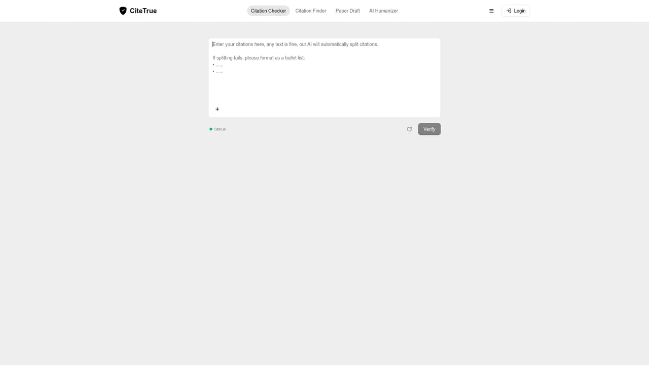 CiteTrue — Open the citation checker