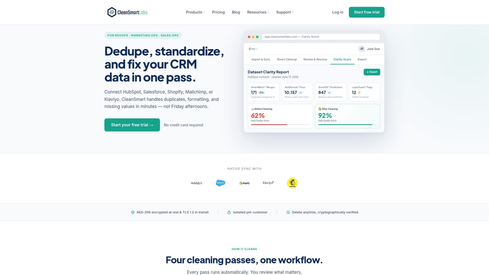 CleanSmart — Start a free trial