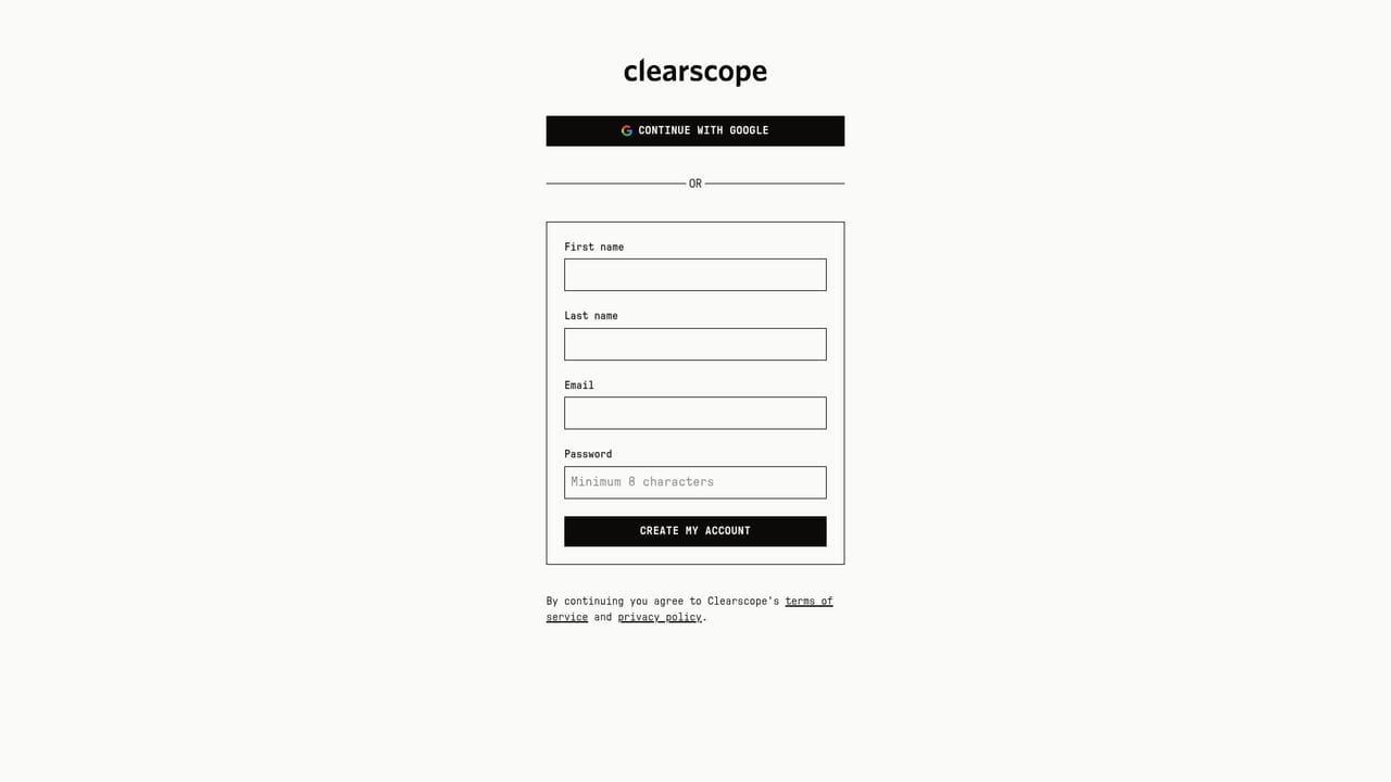 Clearscope — Start a free trial account