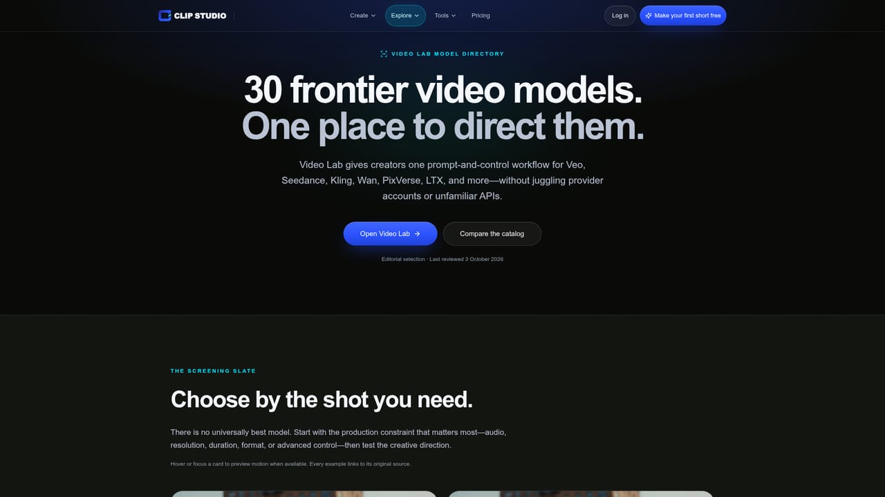 Clip Studio AI — Pick your underlying models