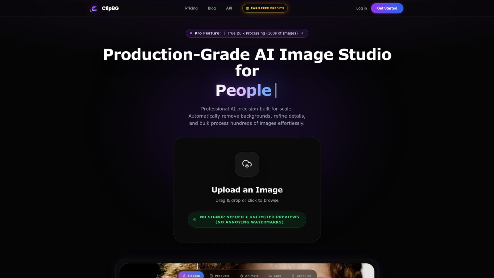 ClipBG — Try a preview without signing up