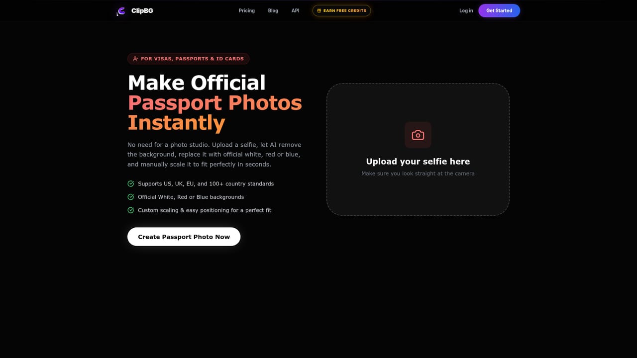 ClipBG — Make an ID or passport photo