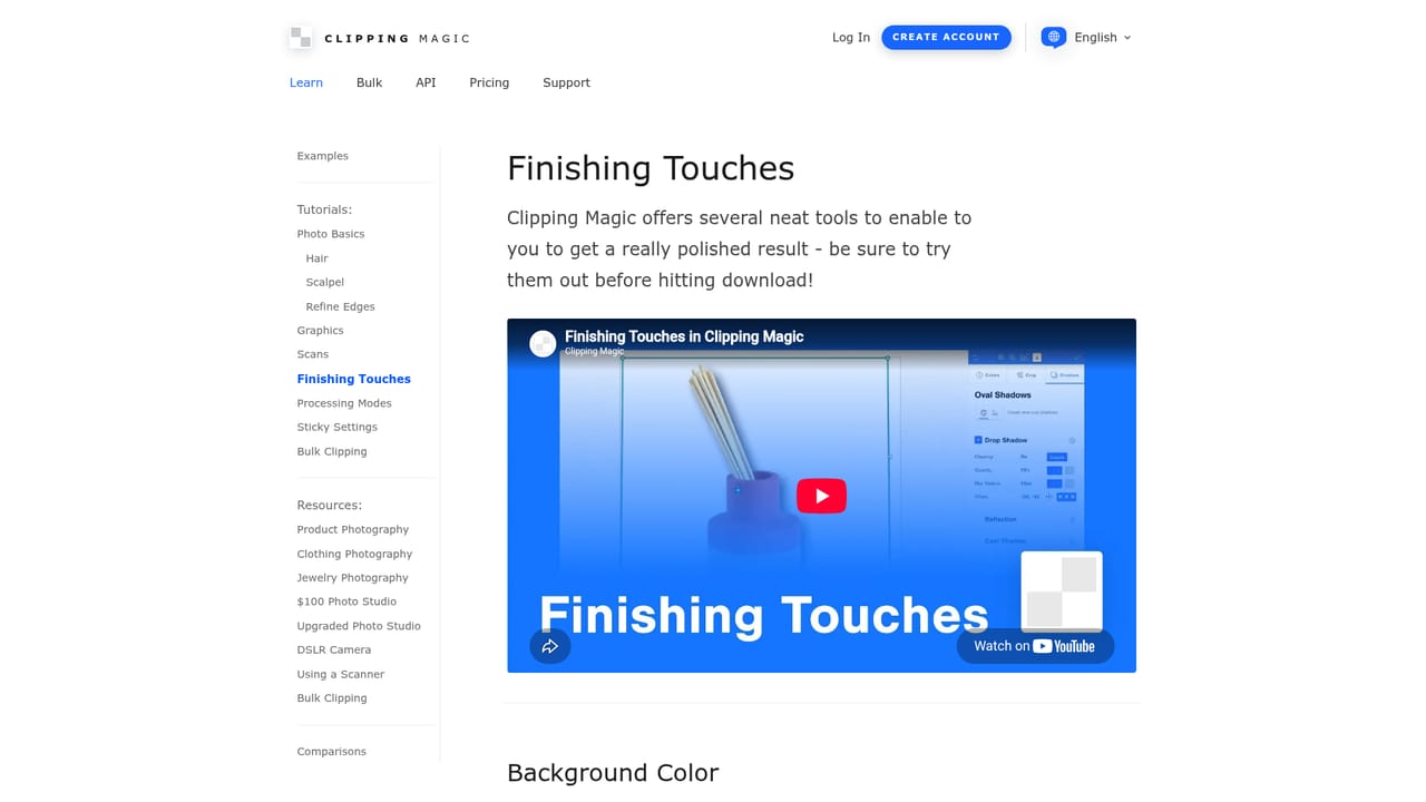 Clipping Magic — Finish the image