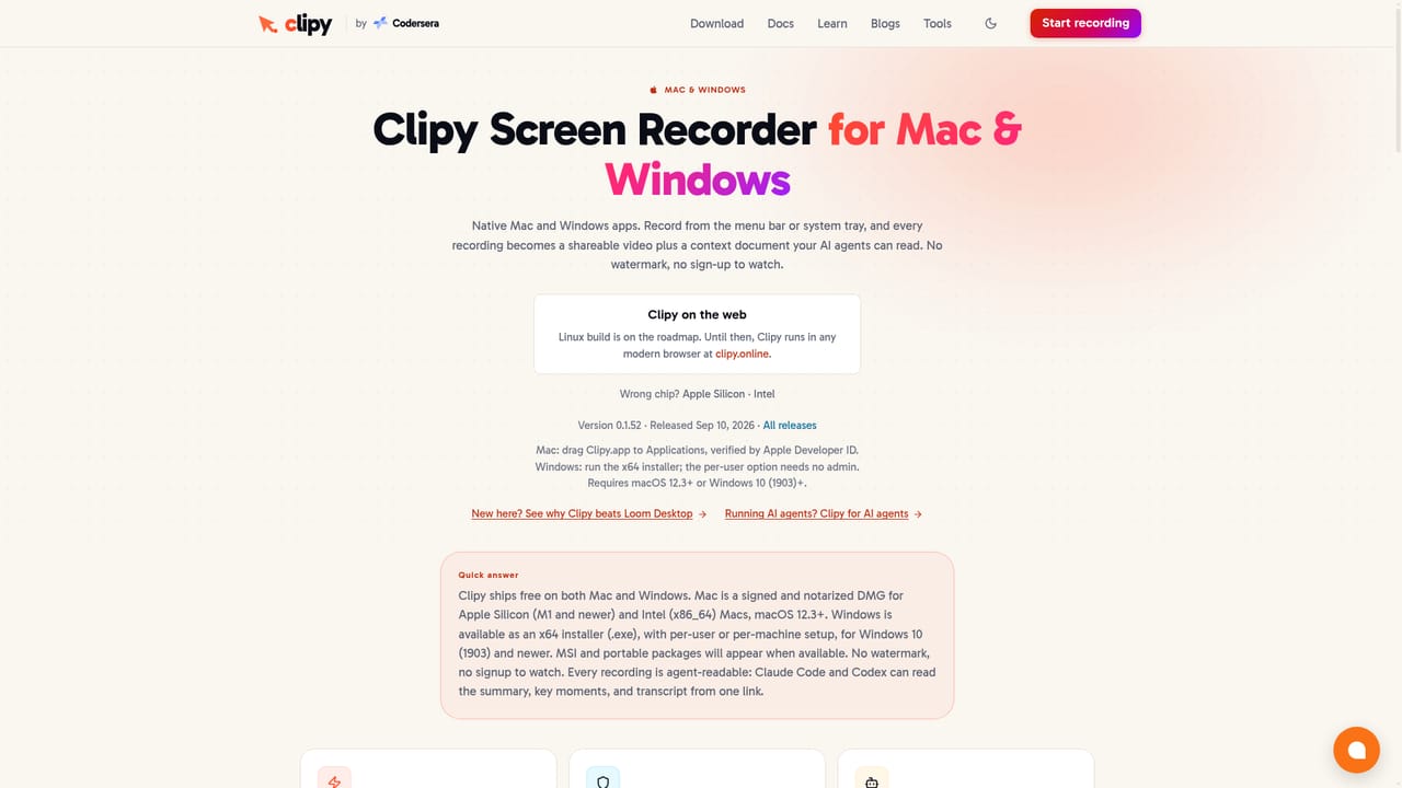 Clipy — Install the Mac app or Chrome extension