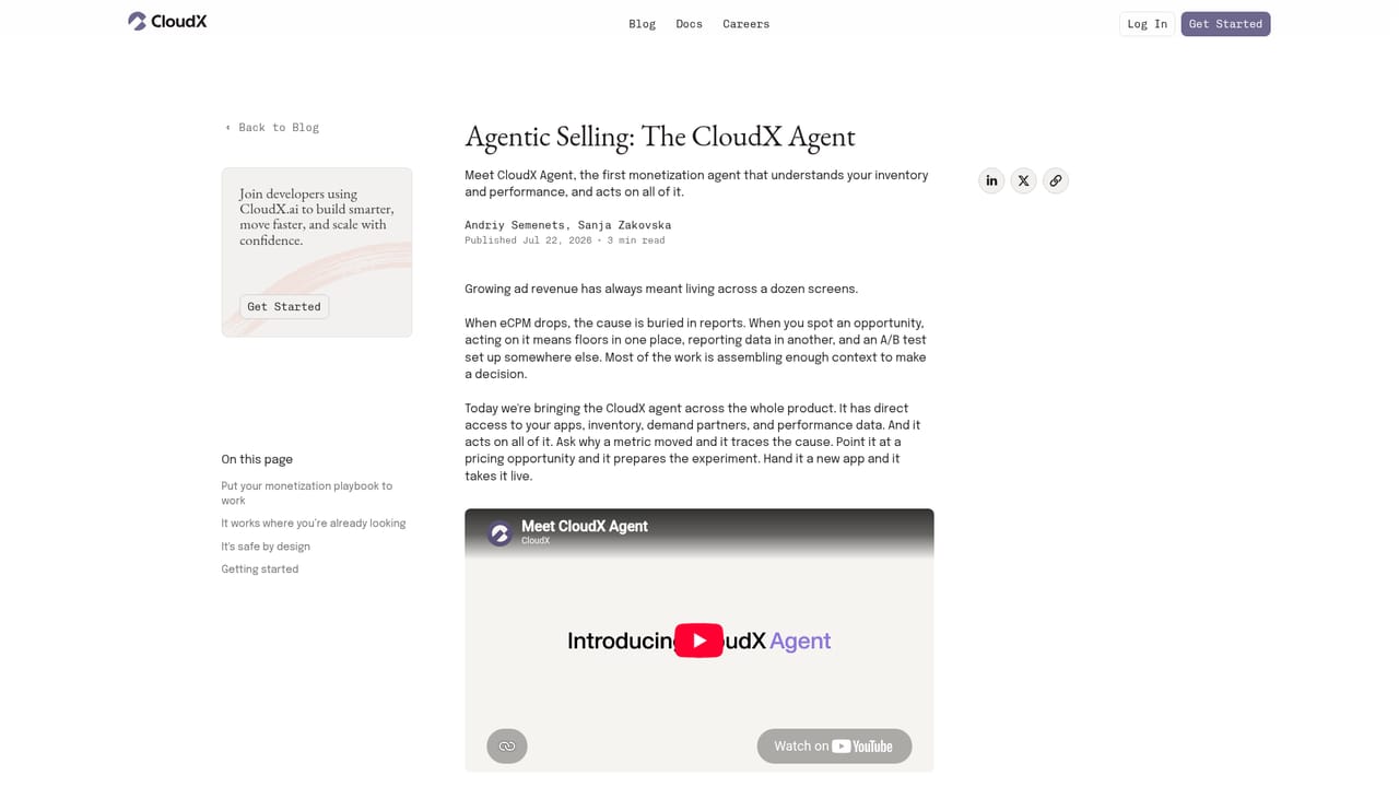 CloudX — Put the agent to work