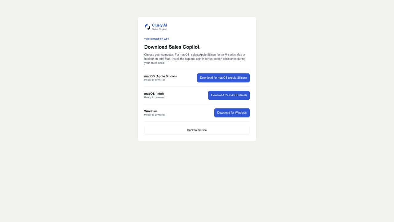 Cluely AI — Download and install the desktop app