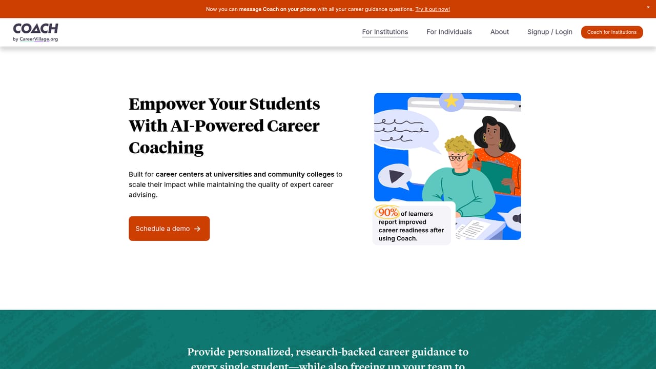 COACH — For programs: review the institutional setup