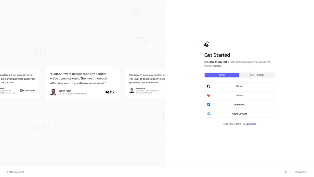 CodeAnt AI — Work the confirmed findings