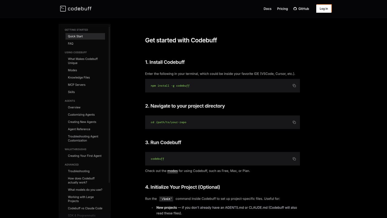 Codebuff — Install the CLI globally