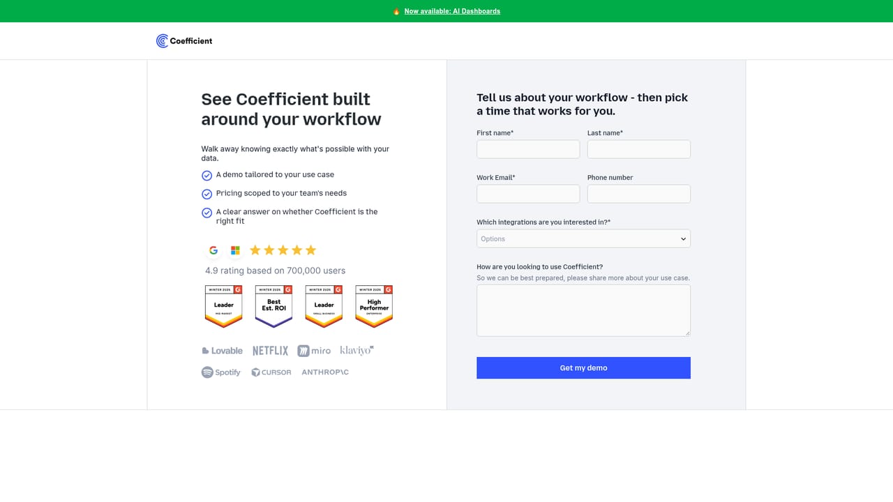 Coefficient — Book a walkthrough for team rollout