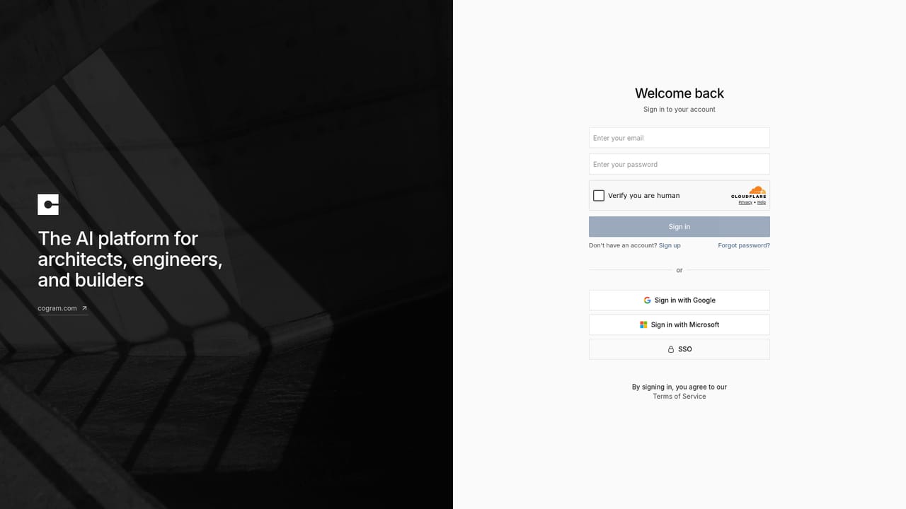 Cogram — Sign in and set up the workspace