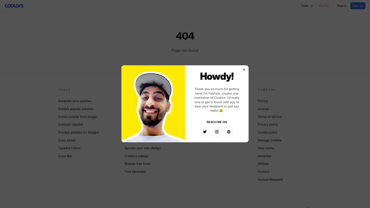 Color Bot — Start a new chat