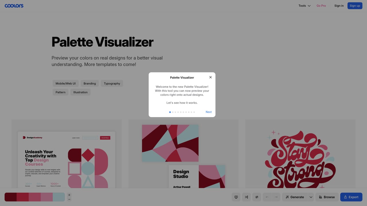 Color Bot — Explore other Coolors tools