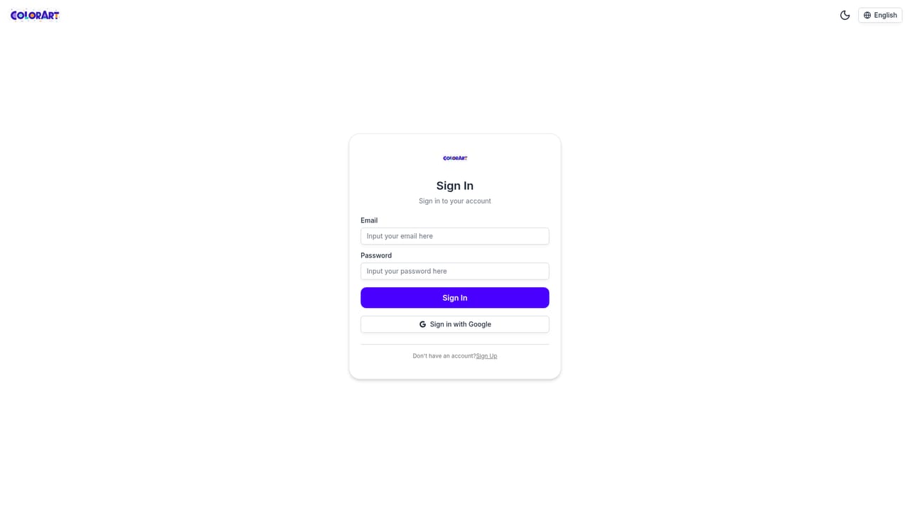 ColorArt AI — Create an account and claim the free trial pages
