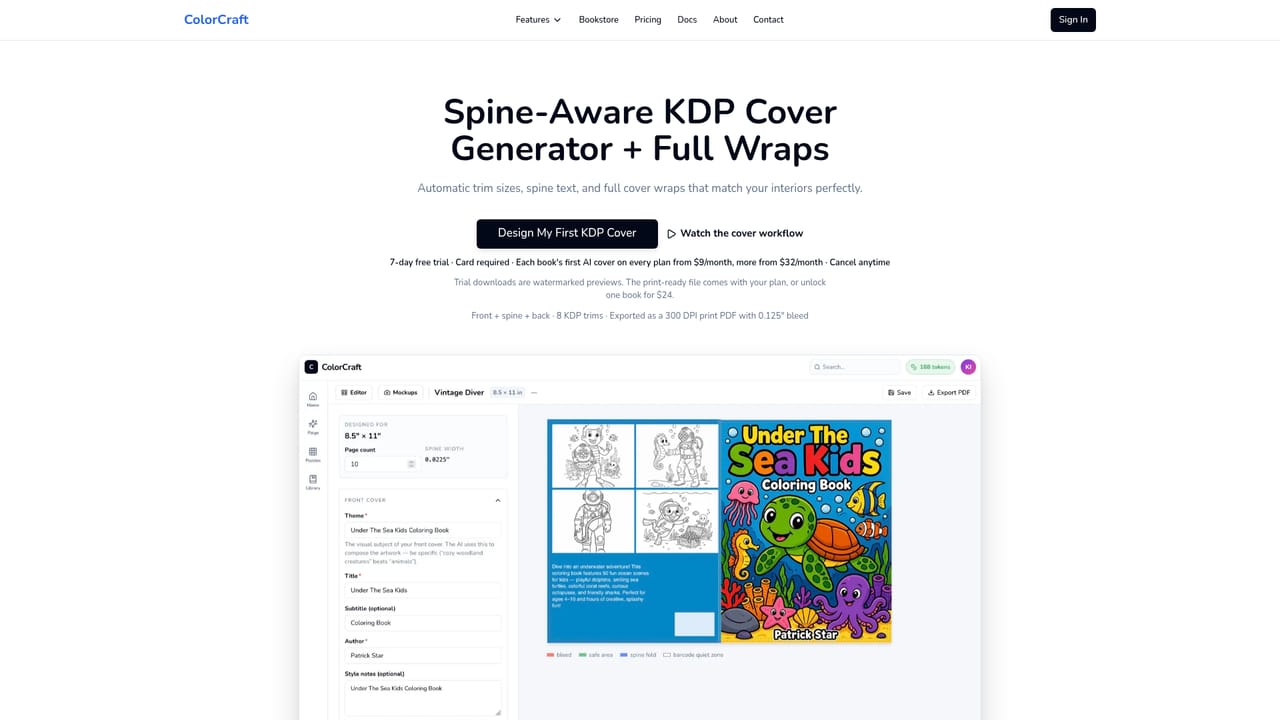 ColorCraft — Refine pages and the cover wrap