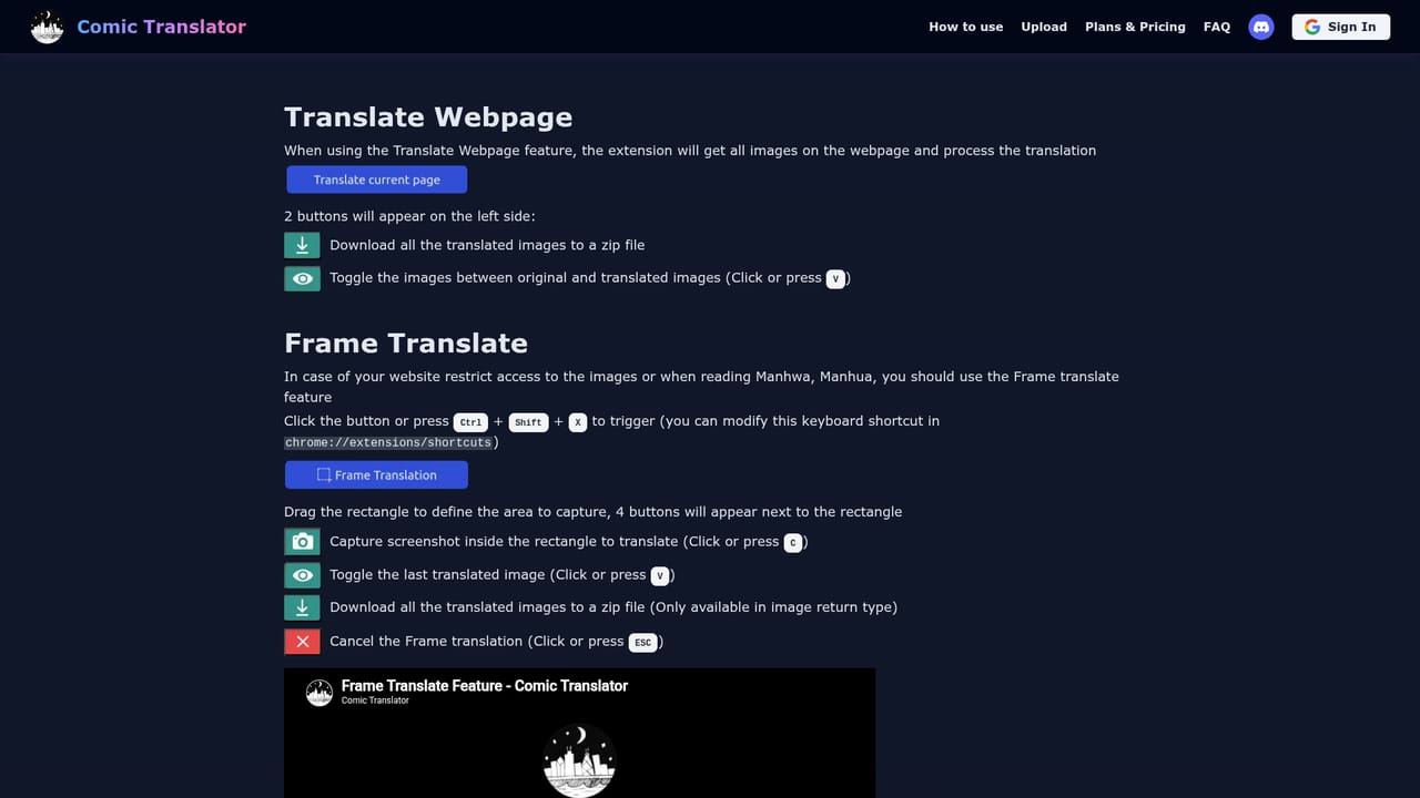 Comic Translator — Pick your reading setup
