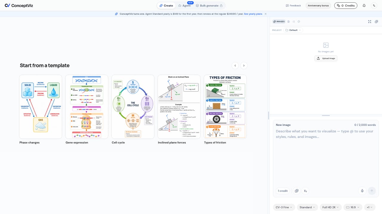 ConceptViz — Start a free account