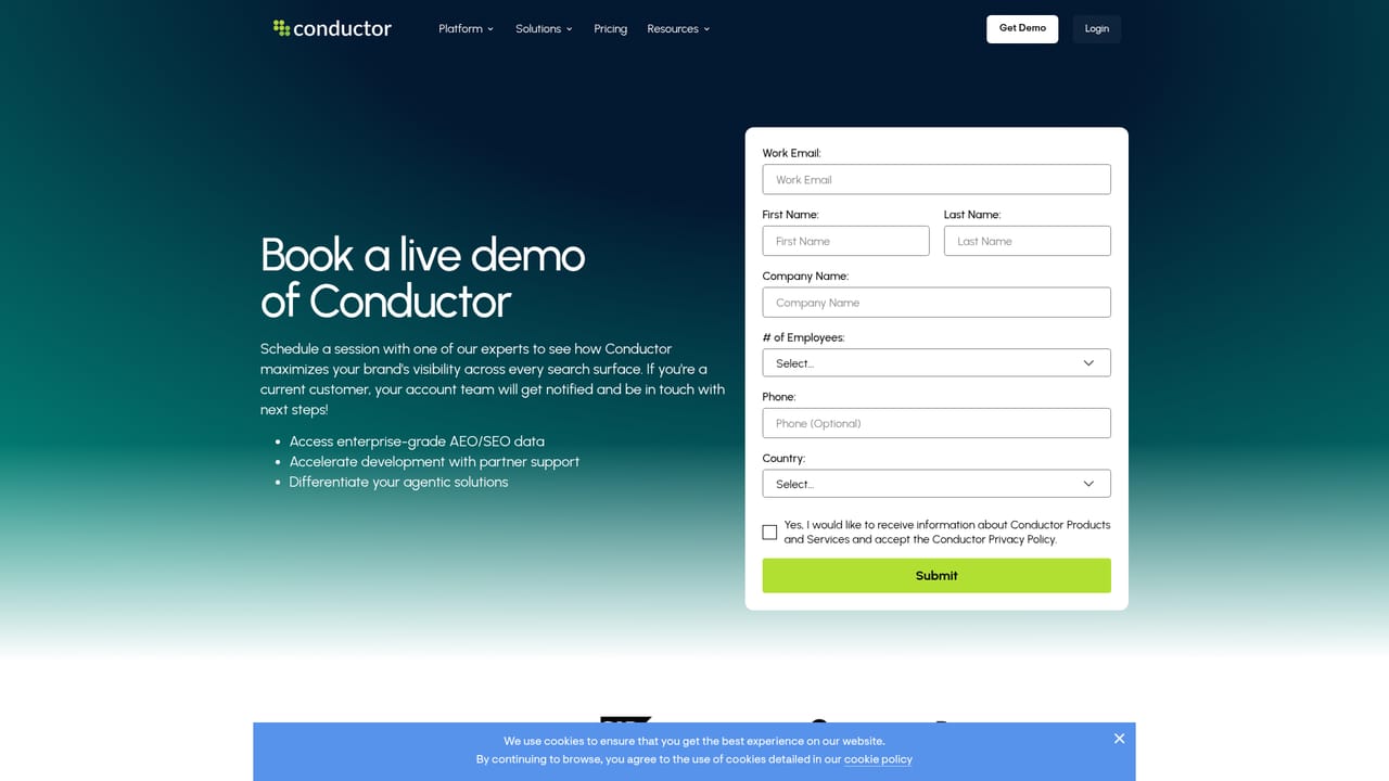 Conductor Creator — Request access and confirm your plan