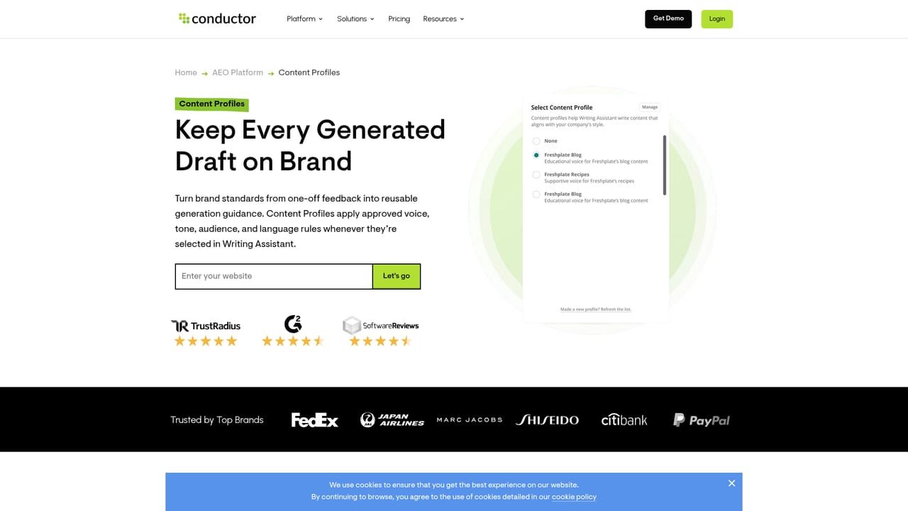Conductor Creator — Set brand and compliance profiles