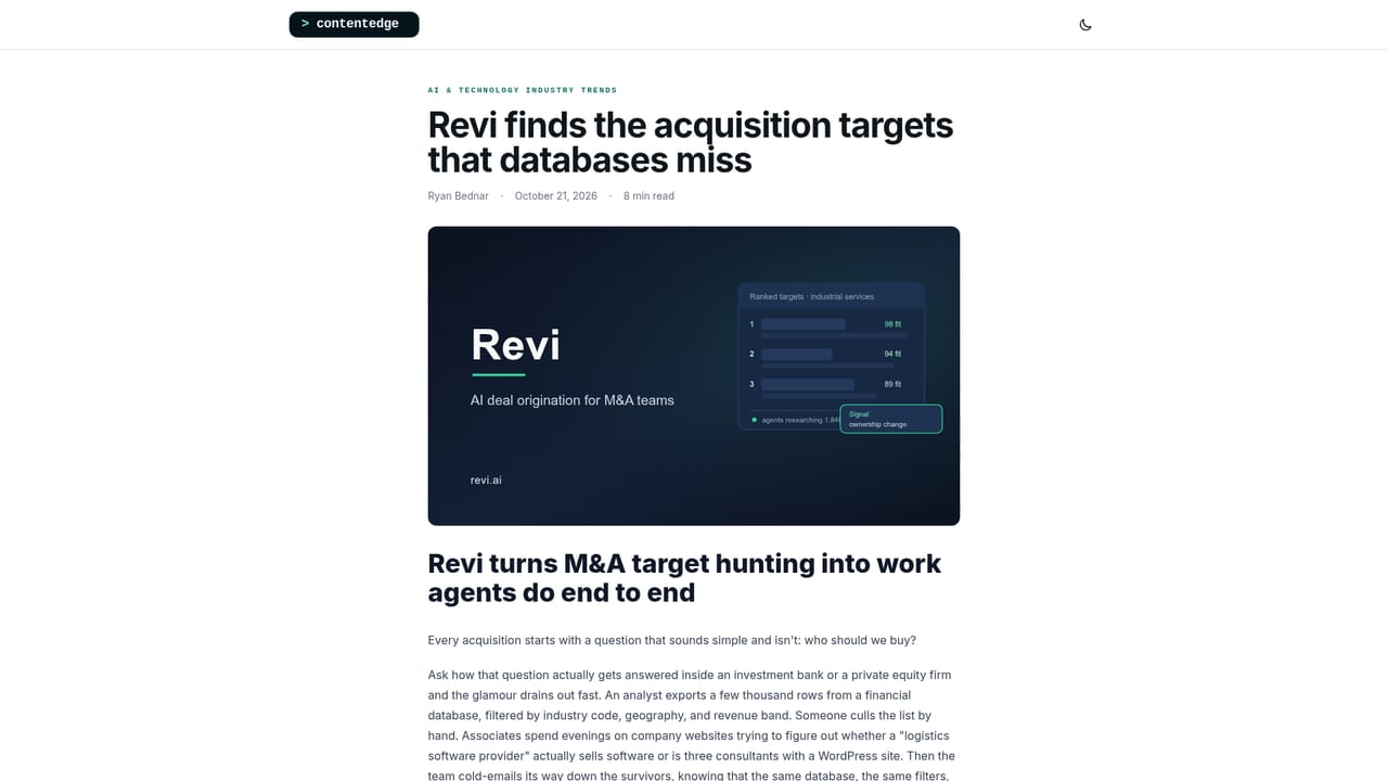 ContentEdge — Read an article in full